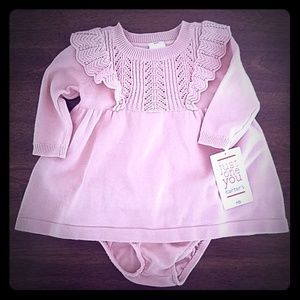 NWT Pink Sweater Dress by Carter's